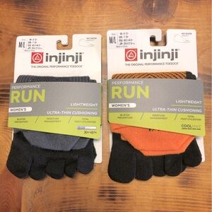 NWT 2 pair of Injinji Women's Run Lightweight No-Show Toe Socks size M